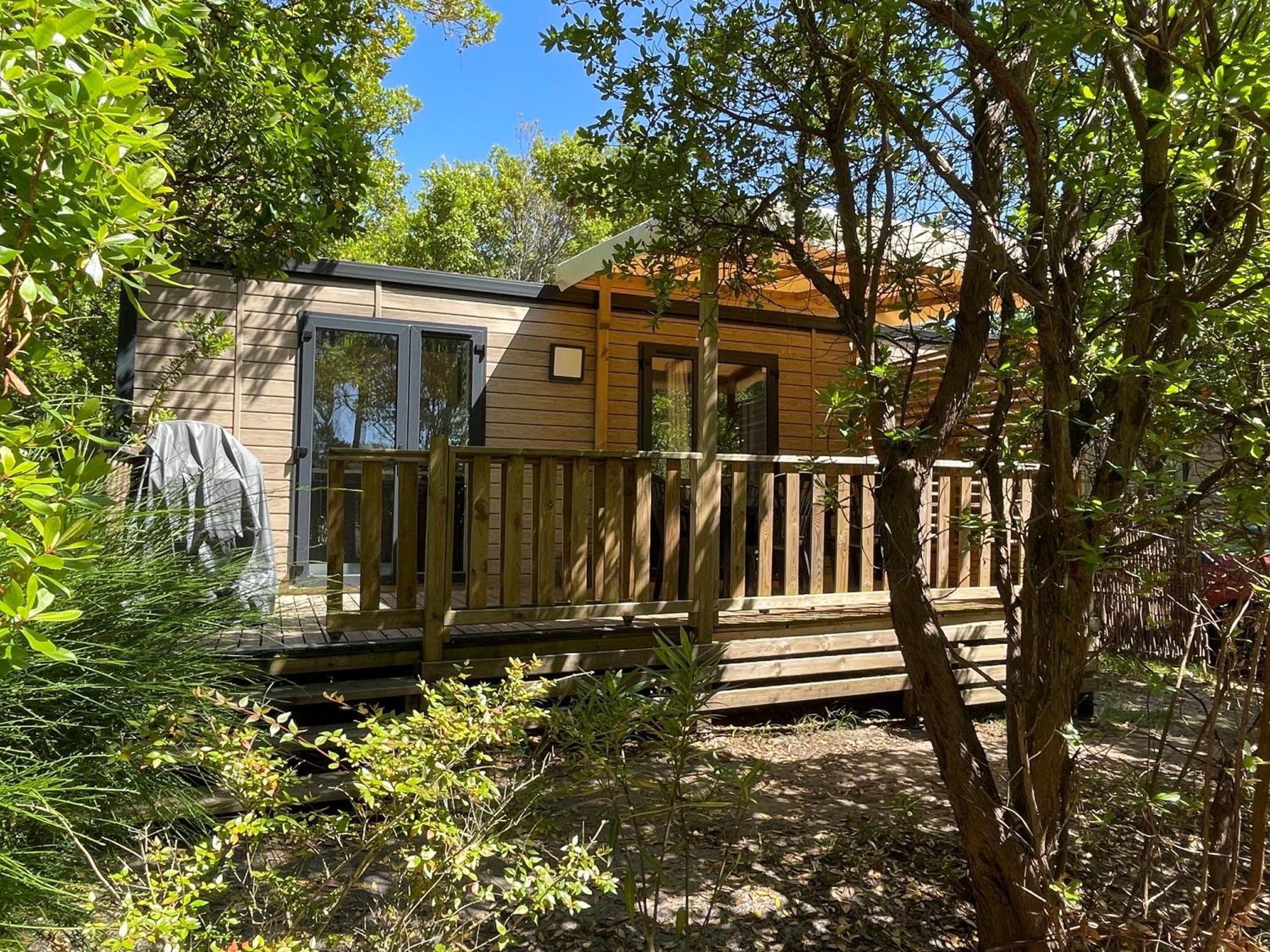 Cocon du lac : Mobilhome 3 chambres, 6 pers, camping 5* Biscarrosse Extérieur photo
